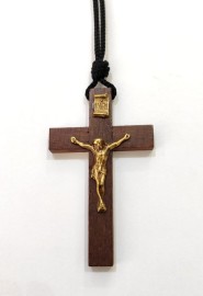 Cruz de Madeira 7,5 X 4,5 CM Com Cordo