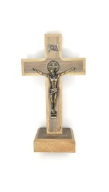 CRUCIFIXO MDF PARA MESA OU PAREDE  14,5 CM