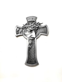 Crucifixo de Parede Face de Cristo Tamanho 20 x 13 cm