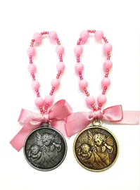 ADORNO DE BER�O INFANTIL MEDALHA DO ANJO DA GUARDA