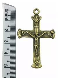 Crucifixo Metal de metal 5,1 x 3,1 cm 03 unidades