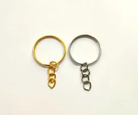 ARGOLA DE METAL  1,9 CM  COM 06 UNIDADES