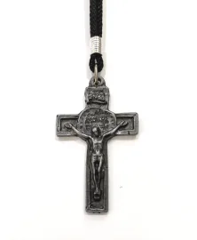 Cruz de Metal Duas Cruzes Para pesco�o  5 x 3 cm C/03 unidades