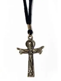 Cruz De Metal Com Cord�o Sant�ssima Trindade  C/06 unidades