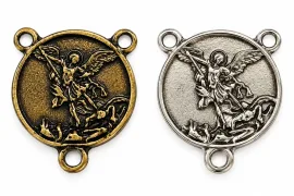 Entre Meio de S�o Miguel Arcanjo Grande 2,5 x 2,5 cm 06 unidades