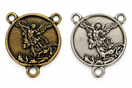 Entre Meio de S�o Miguel Arcanjo Grande 2,5 x 2,5 cm 06 unidades