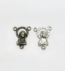 Entre Meio Para Ter�o 1,9 x 1,5 cm Nossa Senhora Do silencio  06 Unidades  