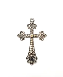 Crucifixo Para Ter�o de Noiva Sem Strass 7x 4,5 cm  03 unidades