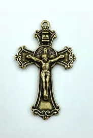 Crucifixo de Metal S�o Bento 03 unidades