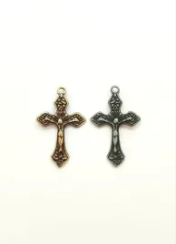 Crucifixo Pequeno em Metal  2,5 x 1,5 cm  C/06 Unidades