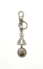 Chaveiro Aparecida c/ medalha e mosquet�o 