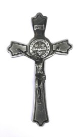 CRUCIFIXO METAL  DE SO BENTO 16 X 9,5 CM