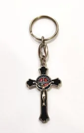 Chaveiro de S�o Bento em Metal  Pintado