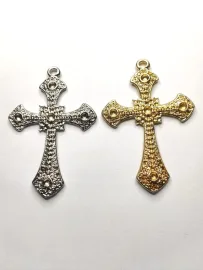 Crucifixo Para Ter�o de Noiva Sem Strass Tamanho 7,5 x 5 cm Pacote com 03 unidades