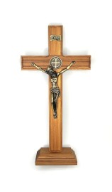 CRUCIFIXO MADEIRA P/MESA SO BENTO 10 CM